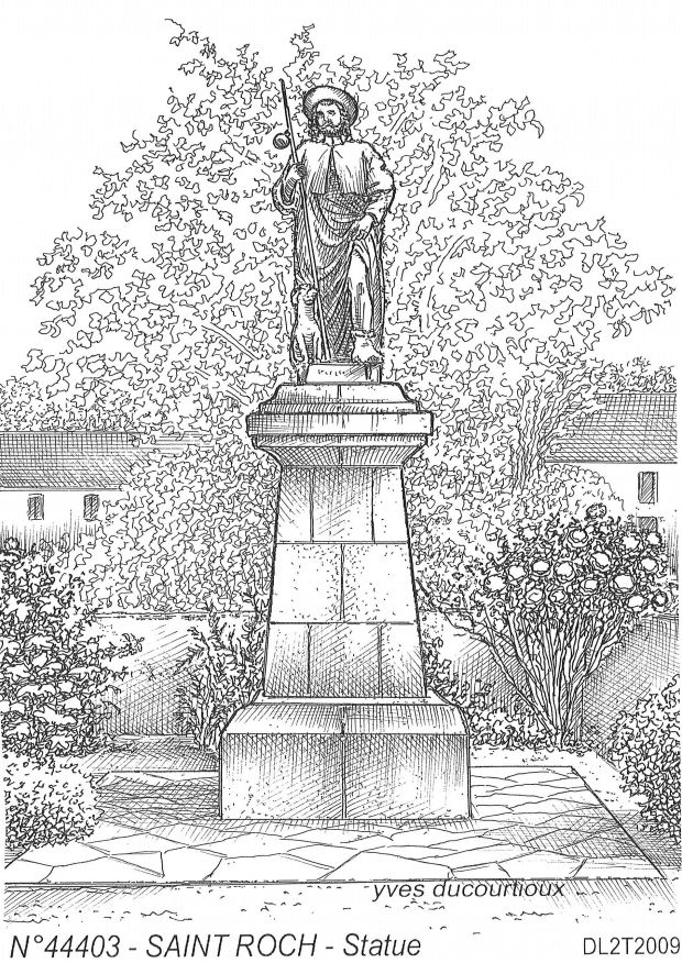 Souvenirs PONTCHATEAU - statue  st roch