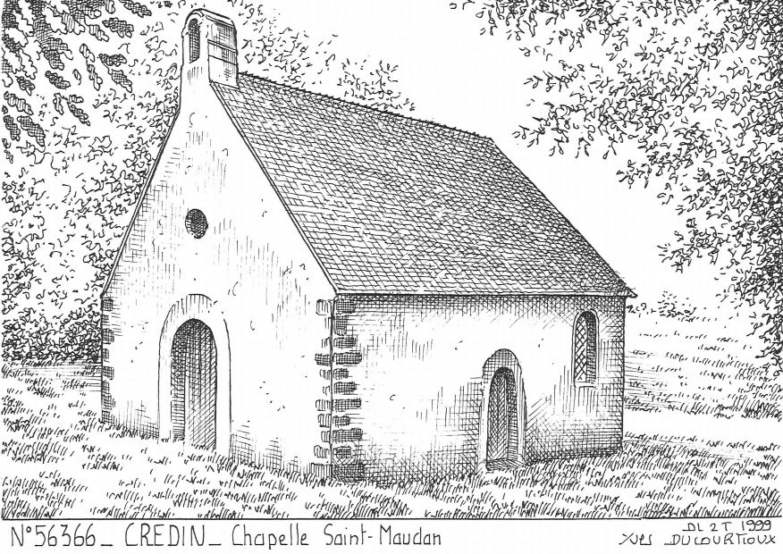 Cartes postales CREDIN - chapelle st maudan