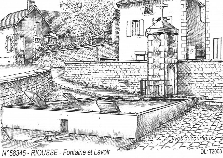 Souvenirs LIVRY - fontaine et lavoir  riousse