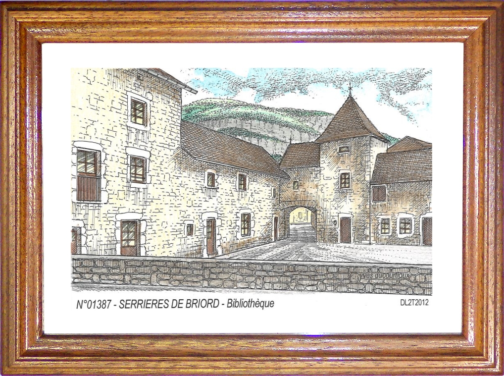 N 01387 - SERRIERES DE BRIORD - bibliothque