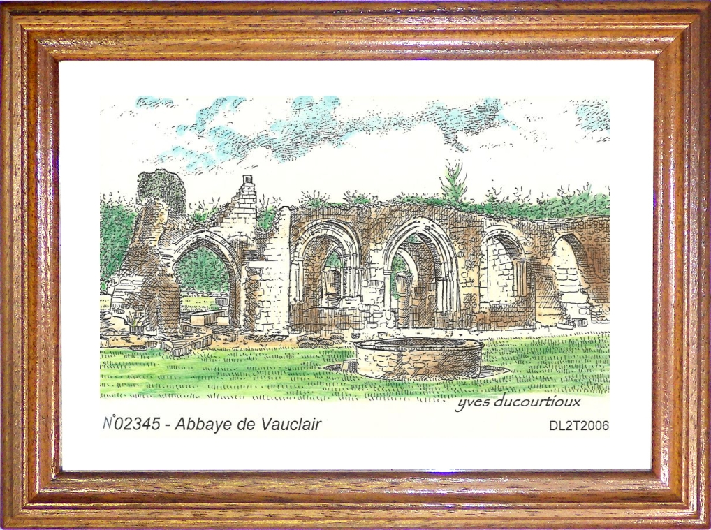 N 02345 - BOUCONVILLE VAUCLAIR - abbaye de vauclair