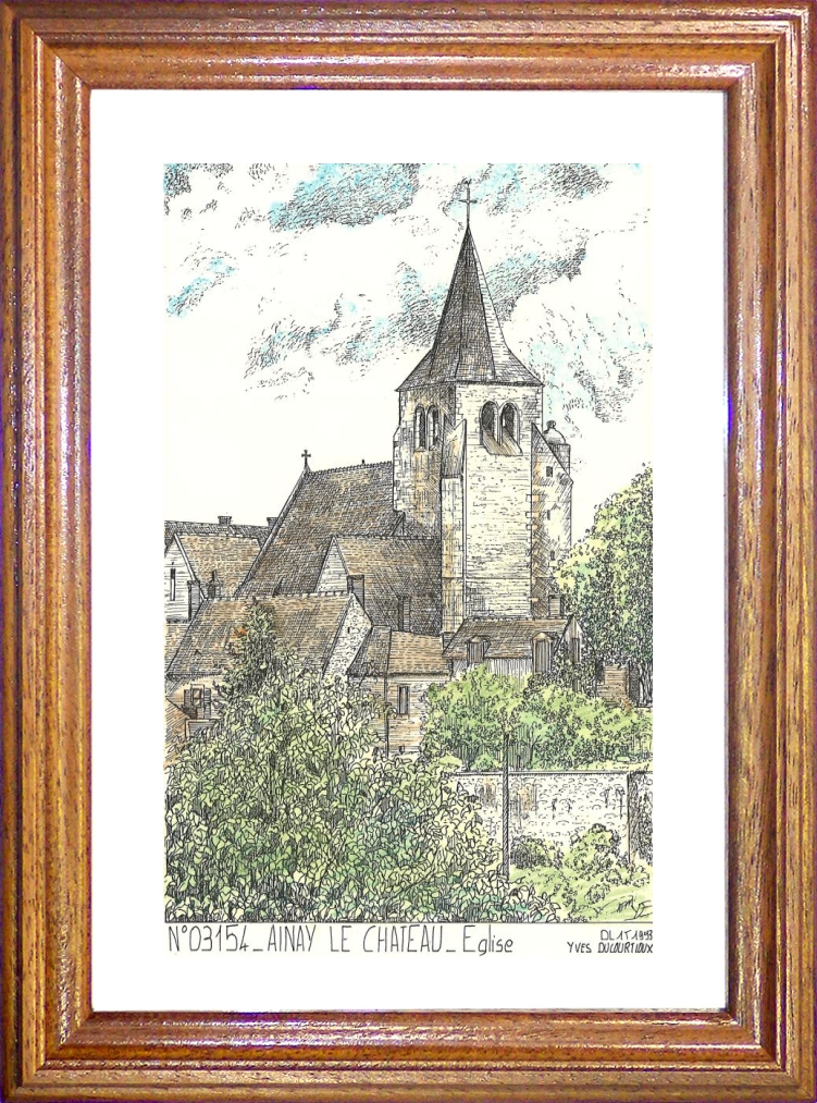 N 03154 - AINAY LE CHATEAU - église