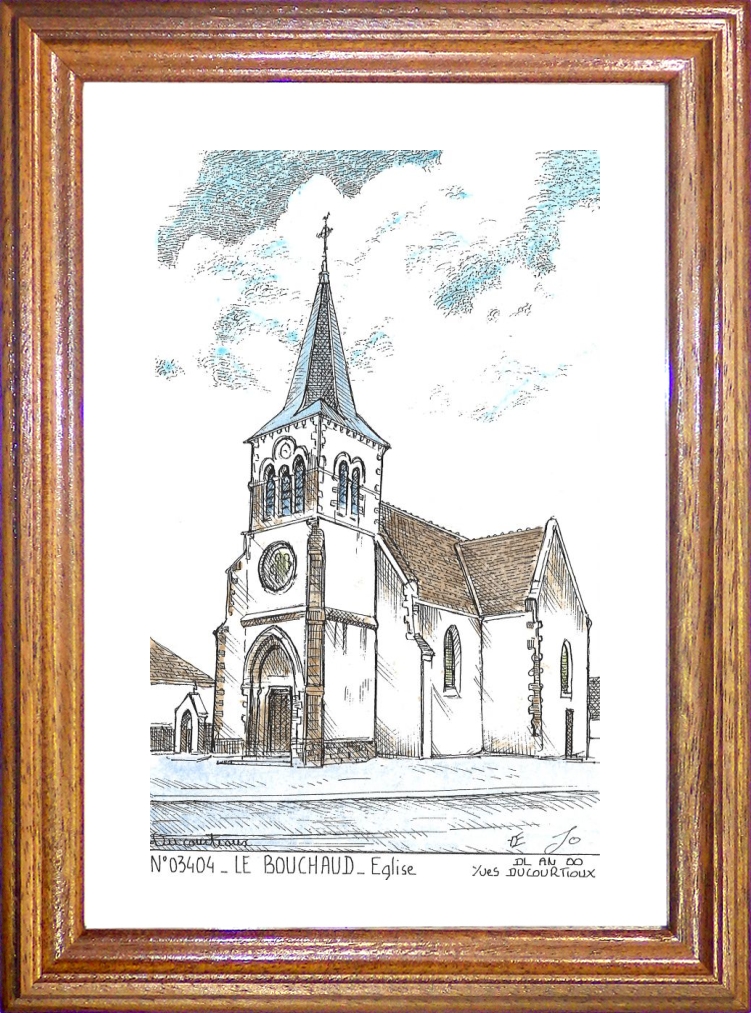 N 03404 - LE BOUCHAUD - glise