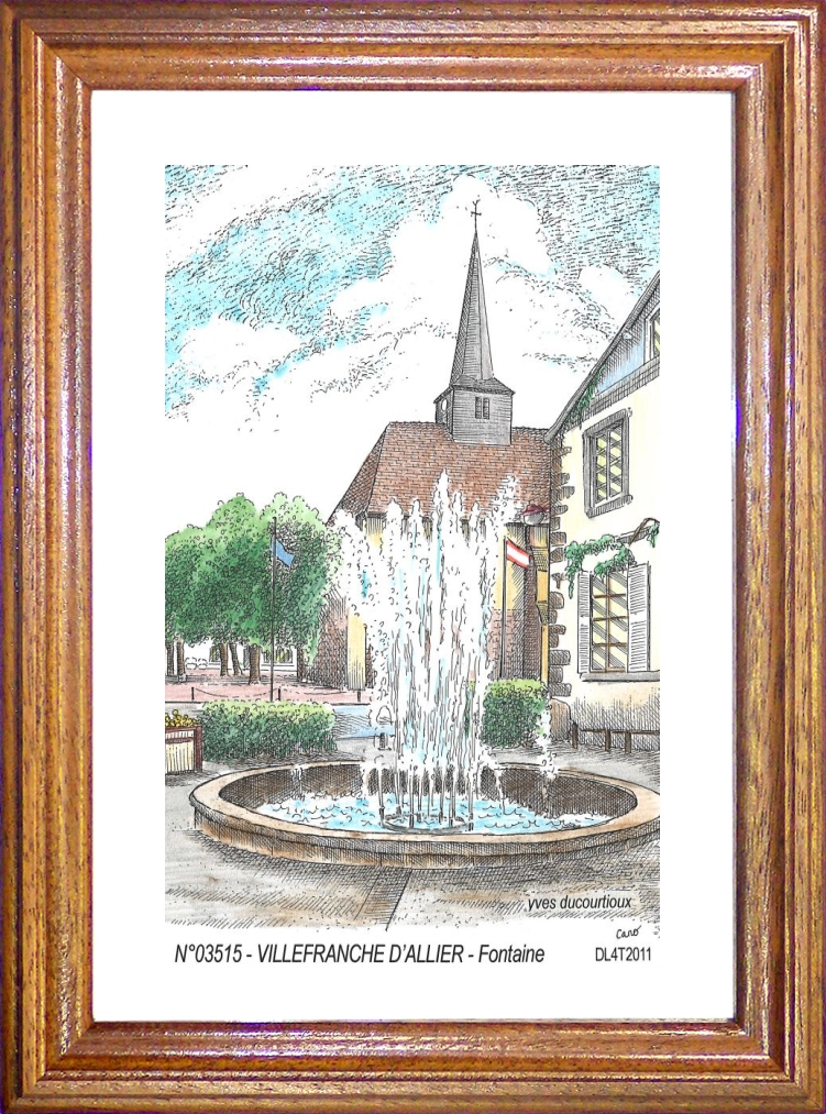 N 03515 - VILLEFRANCHE D ALLIER - fontaine