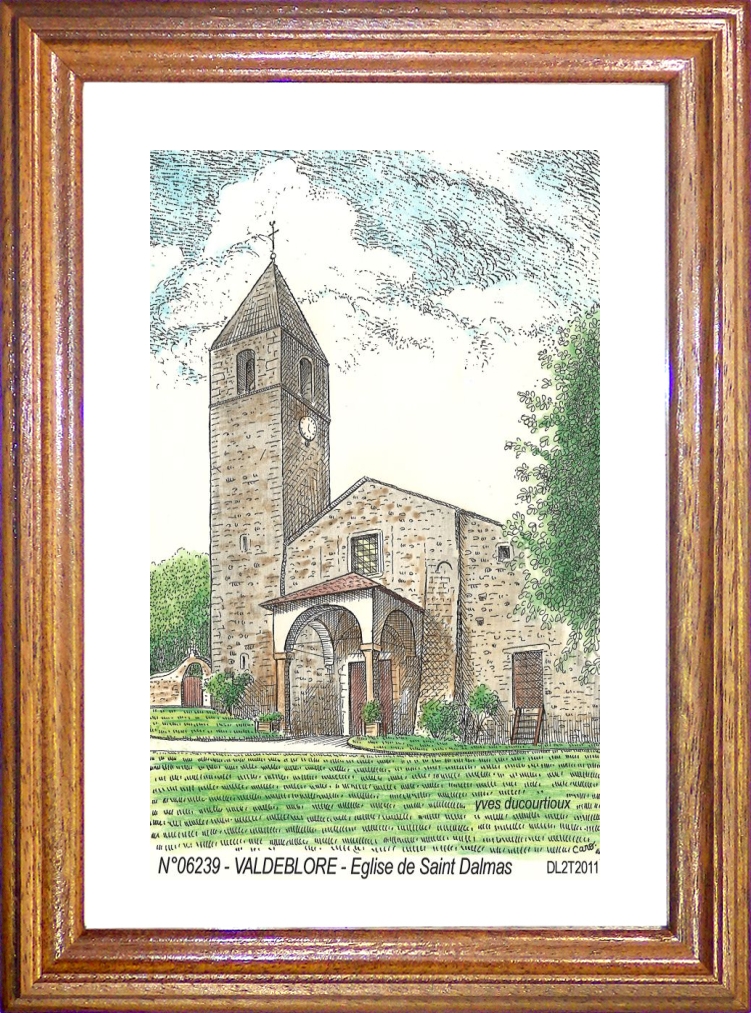 N 06239 - VALDEBLORE - église de saint dalmas