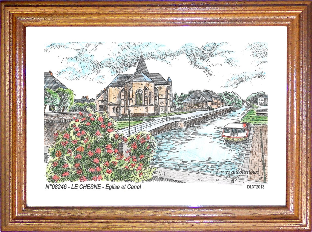 N 08246 - LE CHESNE - glise et canal