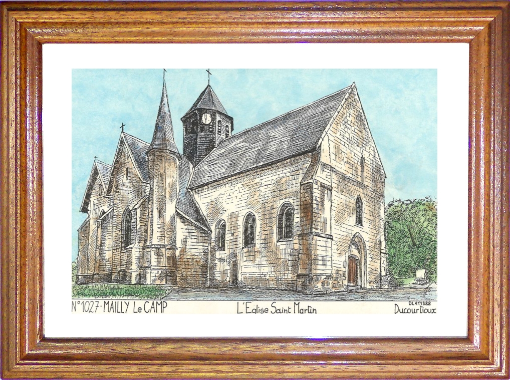 N 10027 - MAILLY LE CAMP - l glise st martin