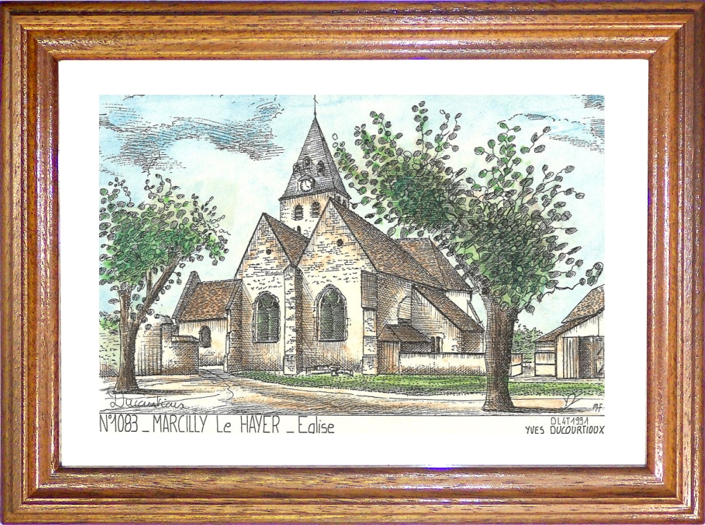 N 10083 - MARCILLY LE HAYER - glise