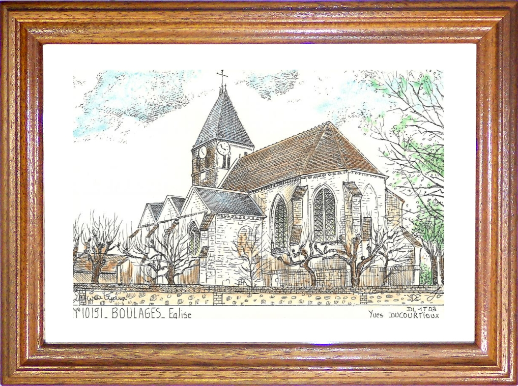 N 10191 - BOULAGES - glise