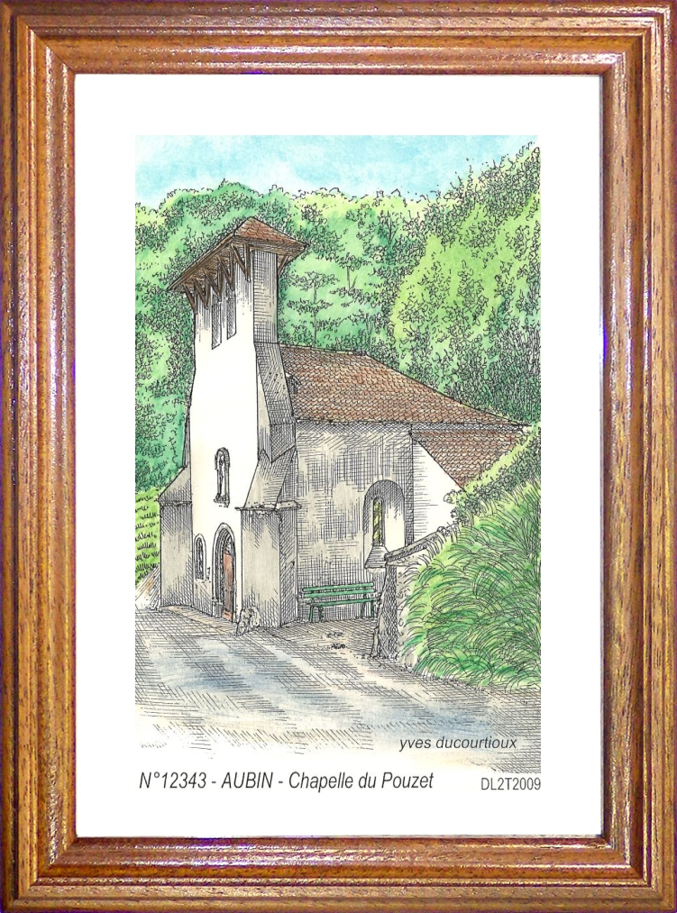 N 12343 - AUBIN - chapelle du pouzet