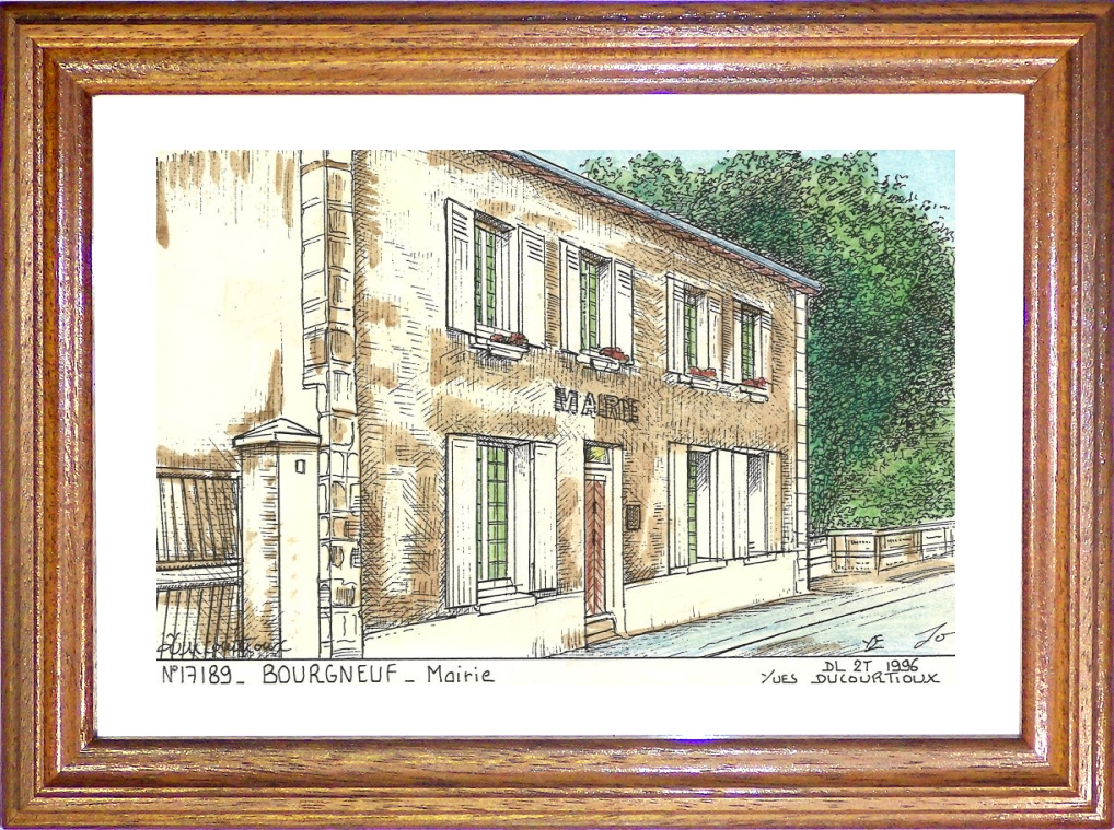 N 17189 - BOURGNEUF - mairie
