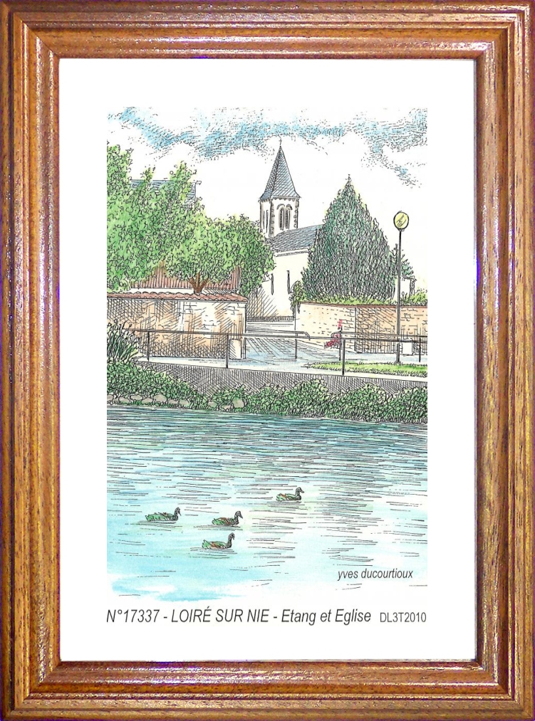 N 17337 - LOIRE SUR NIE - étang et église