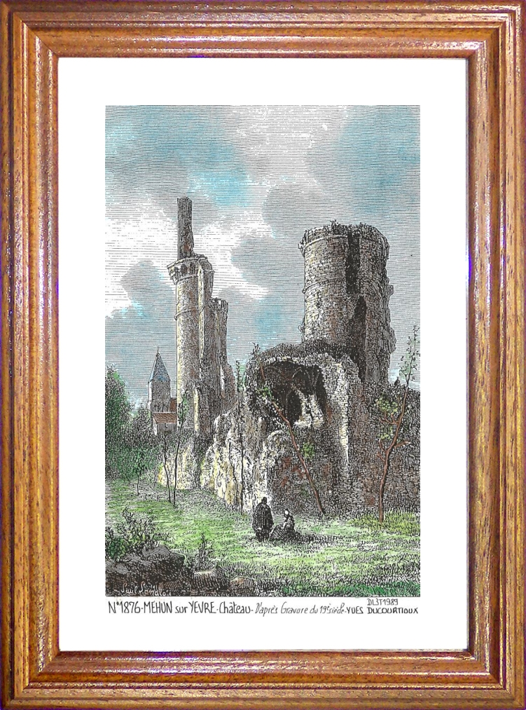 N 18076 - MEHUN SUR YEVRE - château (d'aprs gravure ancienne)