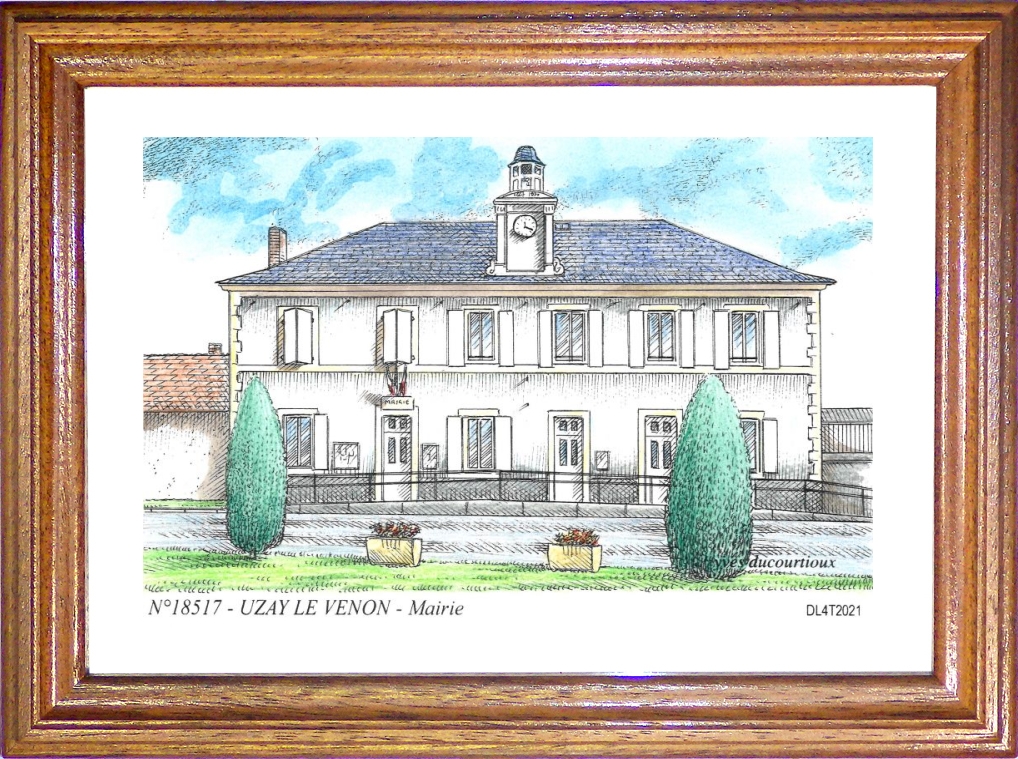 N 18517 - UZAY LE VENON - mairie