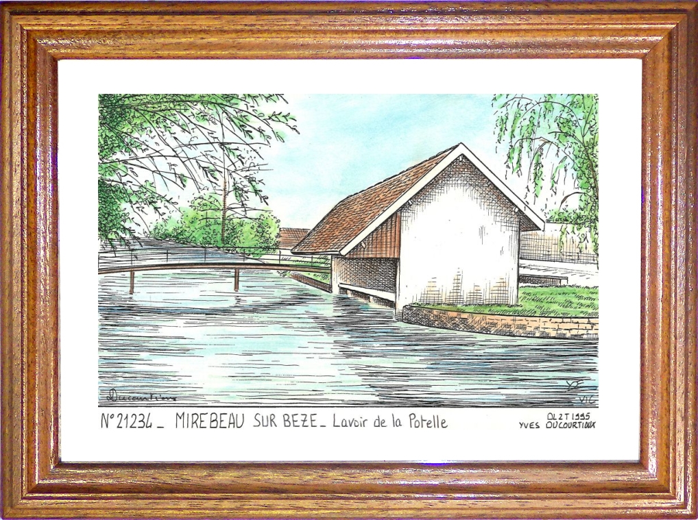 N 21234 - MIREBEAU SUR BEZE - lavoir de la potelle