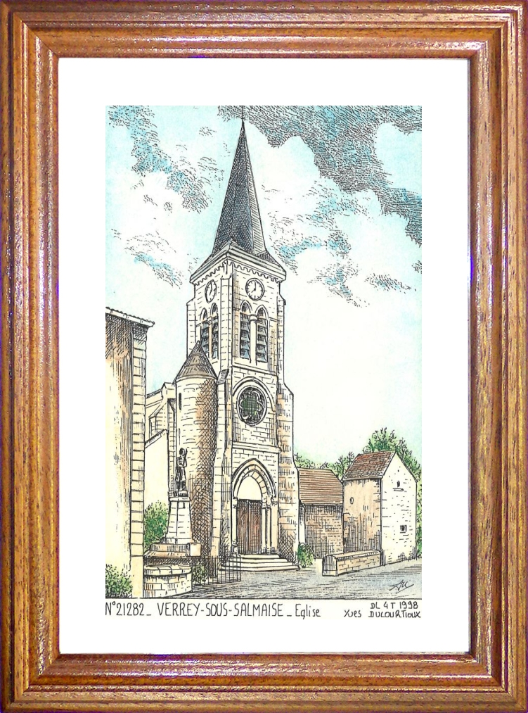 N 21282 - VERREY SOUS SALMAISE - glise