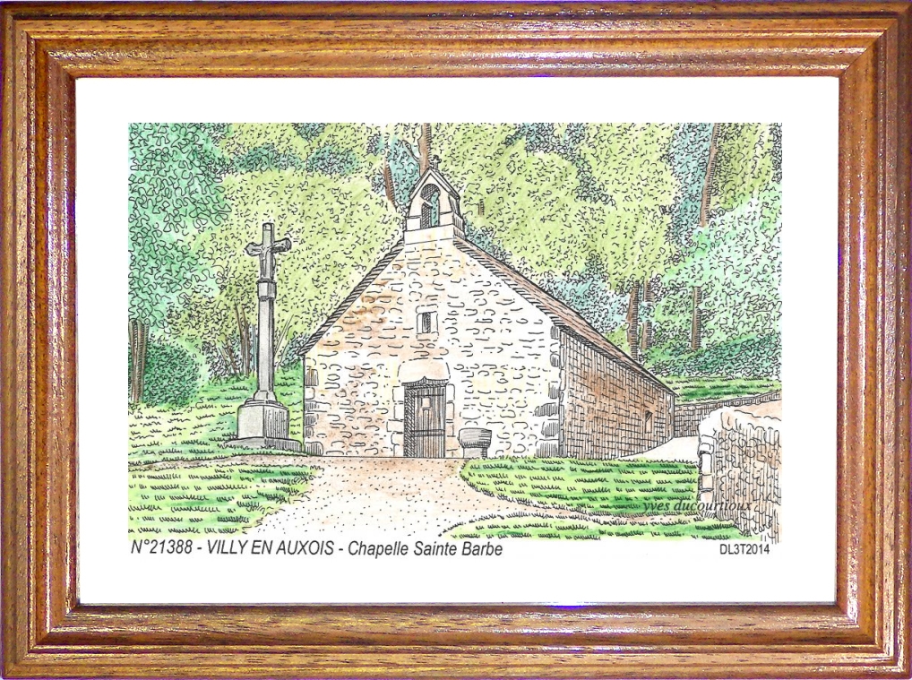 N 21388 - VILLY EN AUXOIS - chapelle ste barbe