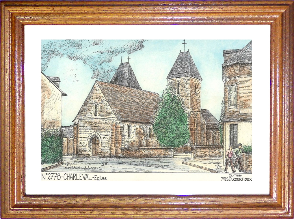 N 27078 - CHARLEVAL - glise