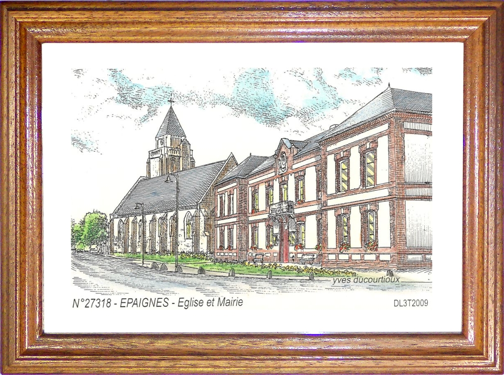 N 27318 - EPAIGNES - glise et mairie