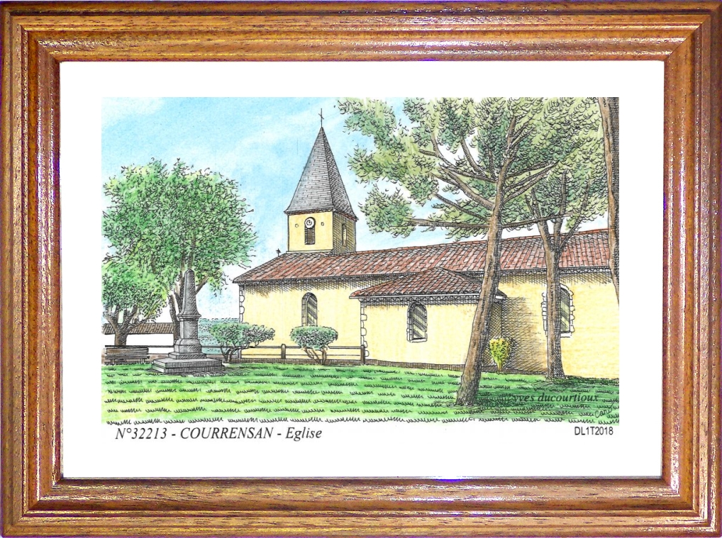 N 32213 - COURRENSAN - glise