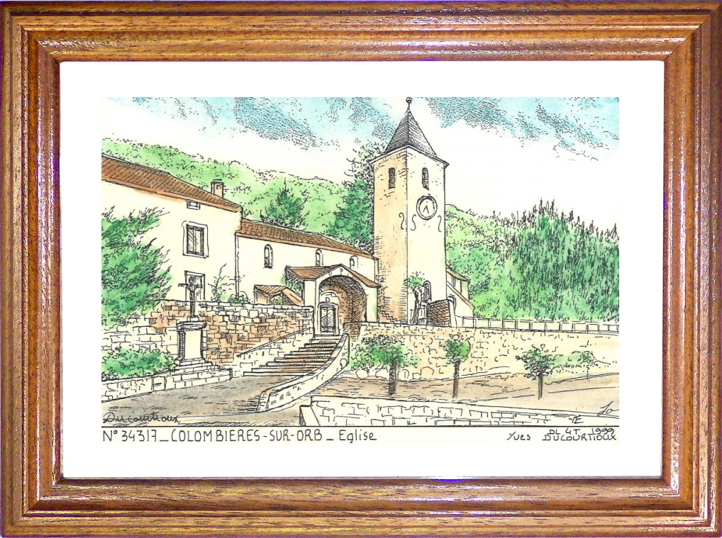 N 34317 - COLOMBIERES SUR ORB - glise