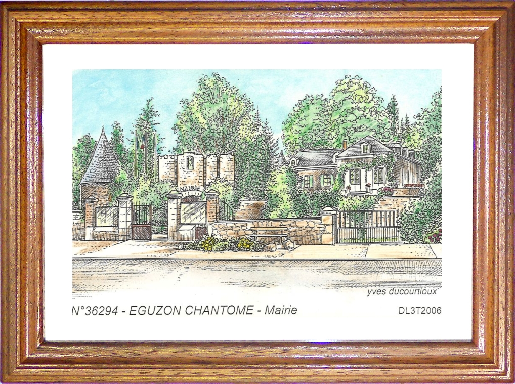 N 36294 - EGUZON CHANTOME - mairie