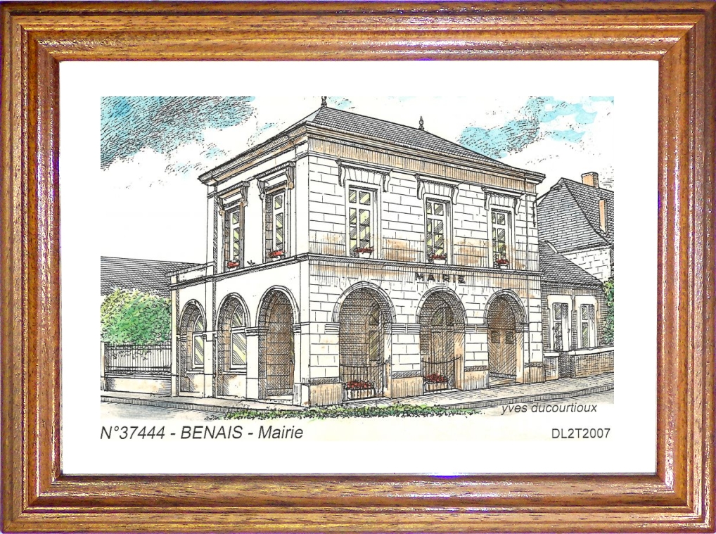 N 37444 - BENAIS - mairie