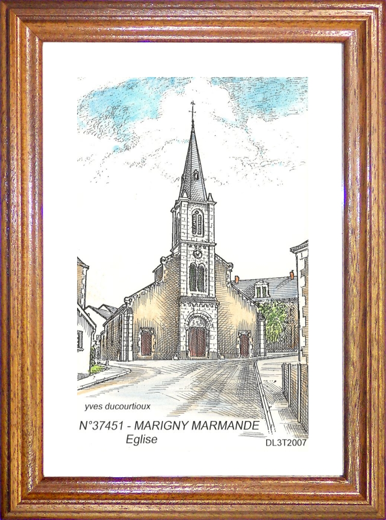 N 37451 - MARIGNY MARMANDE - glise