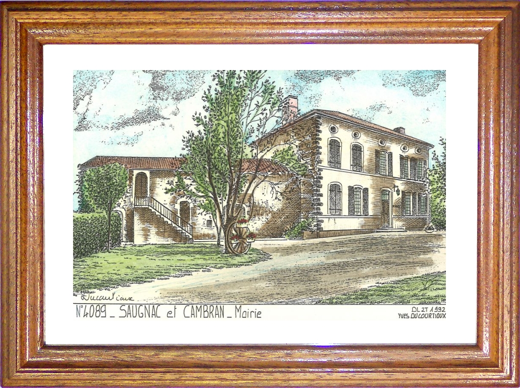 N 40089 - SAUGNAC ET CAMBRAN - mairie