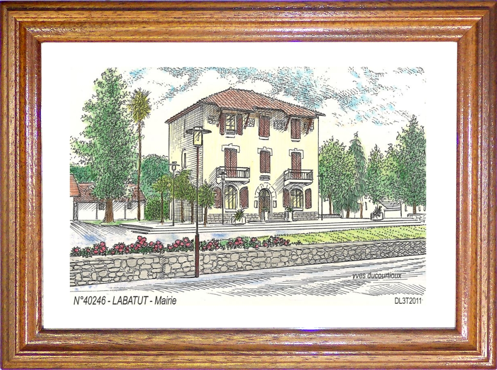 N 40246 - LABATUT - mairie