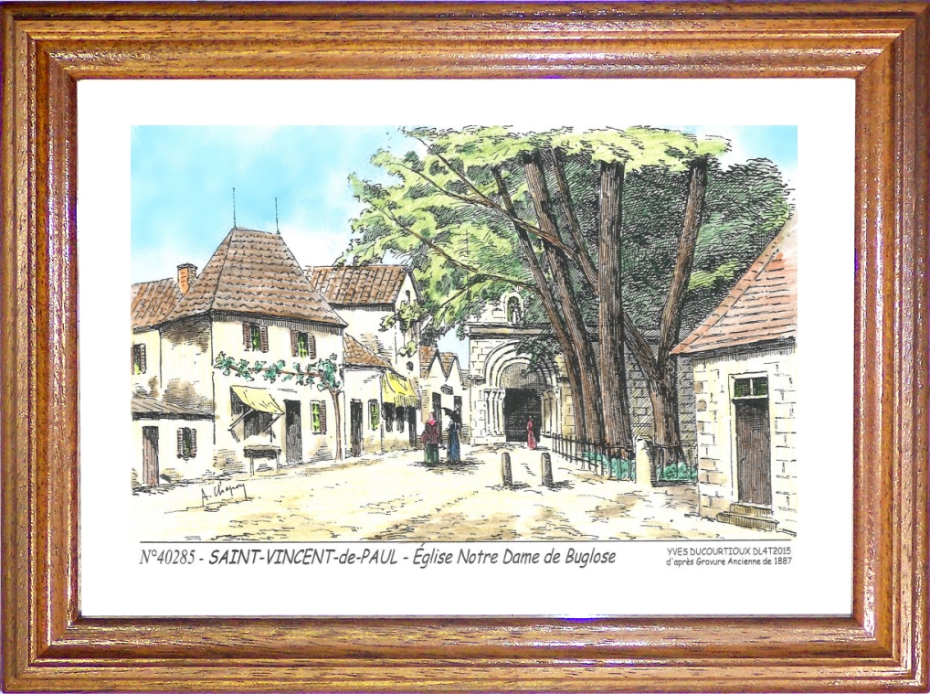 N 40285 - ST VINCENT DE PAUL - glise notre dame de buglose