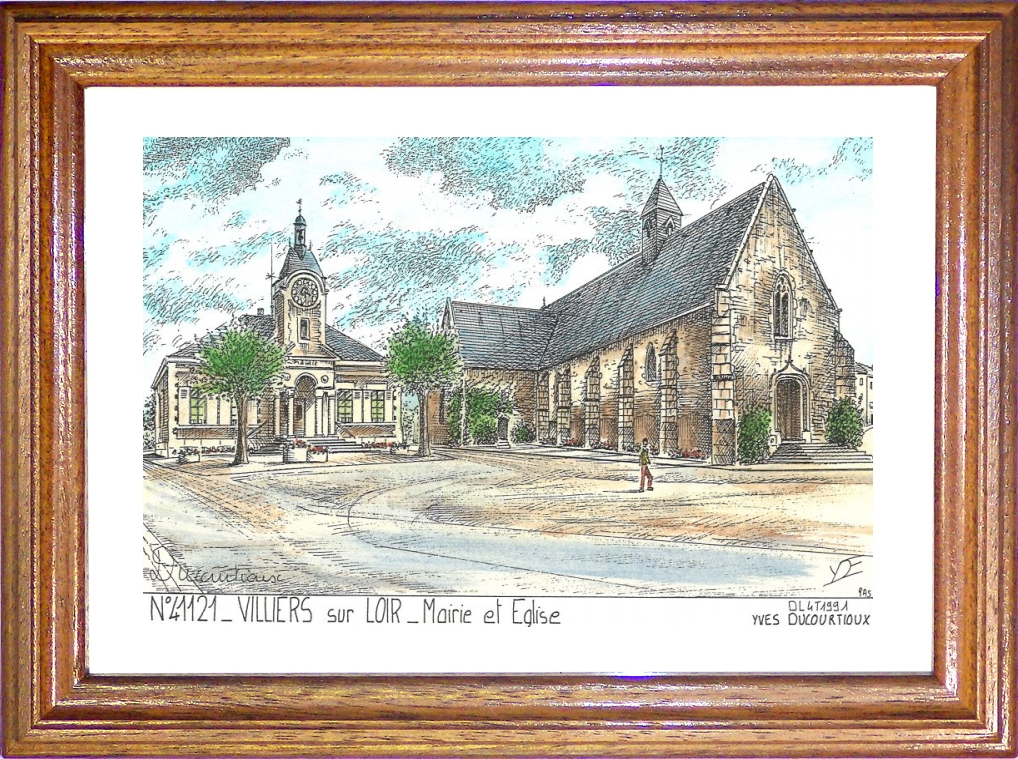 N 41121 - VILLIERS SUR LOIR - mairie et glise