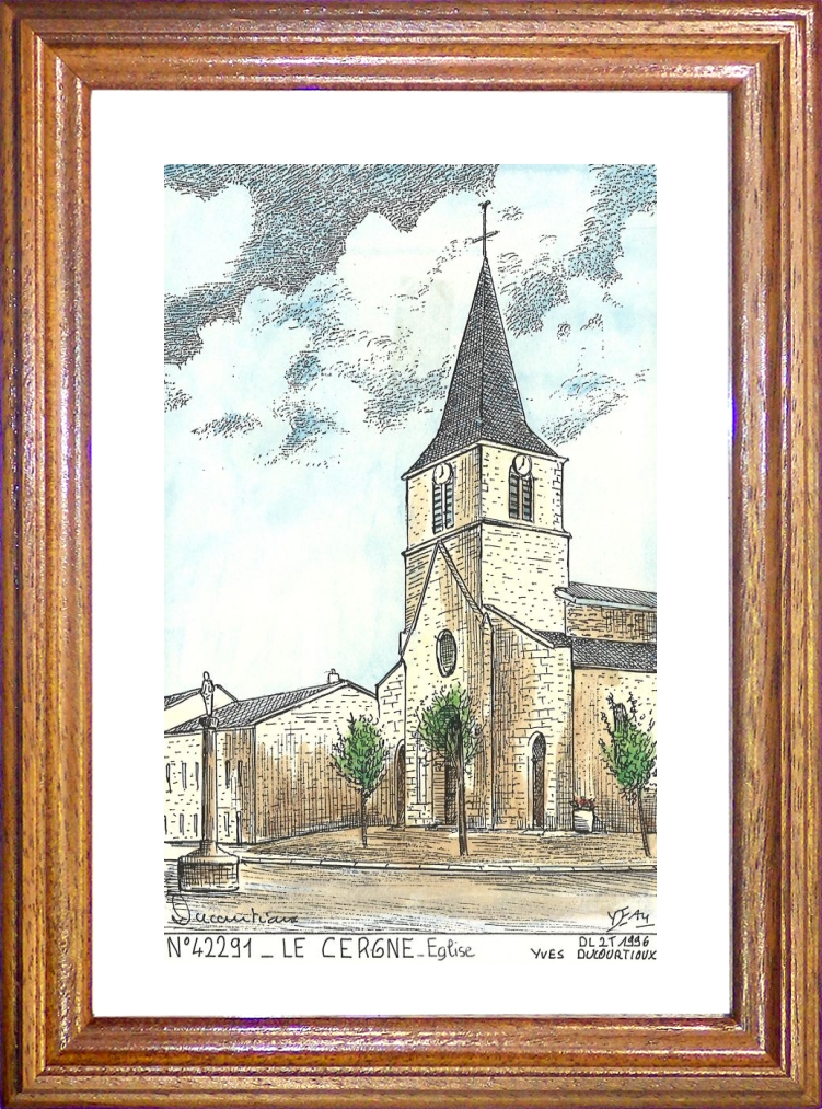 N 42291 - LE CERGNE - église