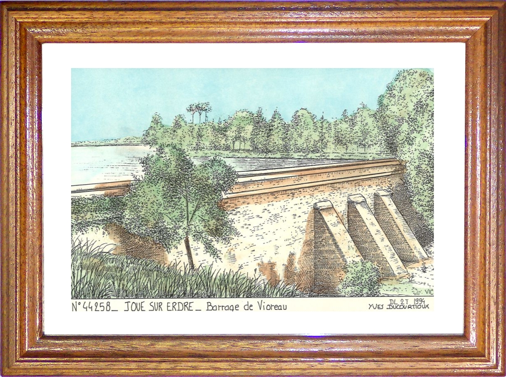 N 44258 - JOUE SUR ERDRE - barrage de vioreau