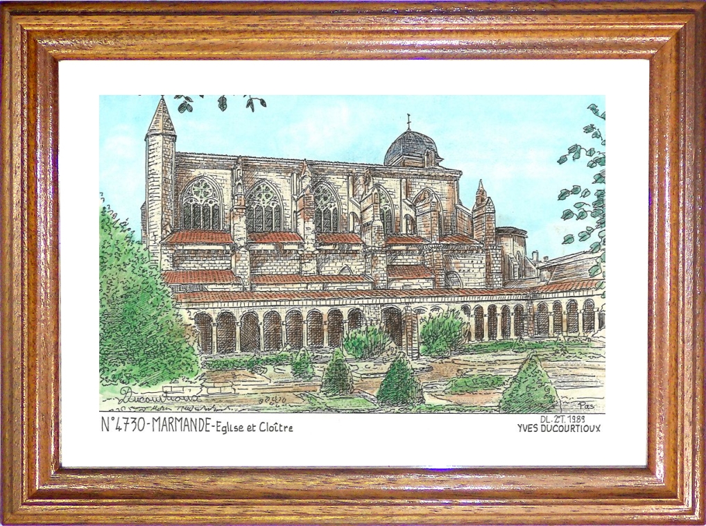 N 47030 - MARMANDE - glise et clotre