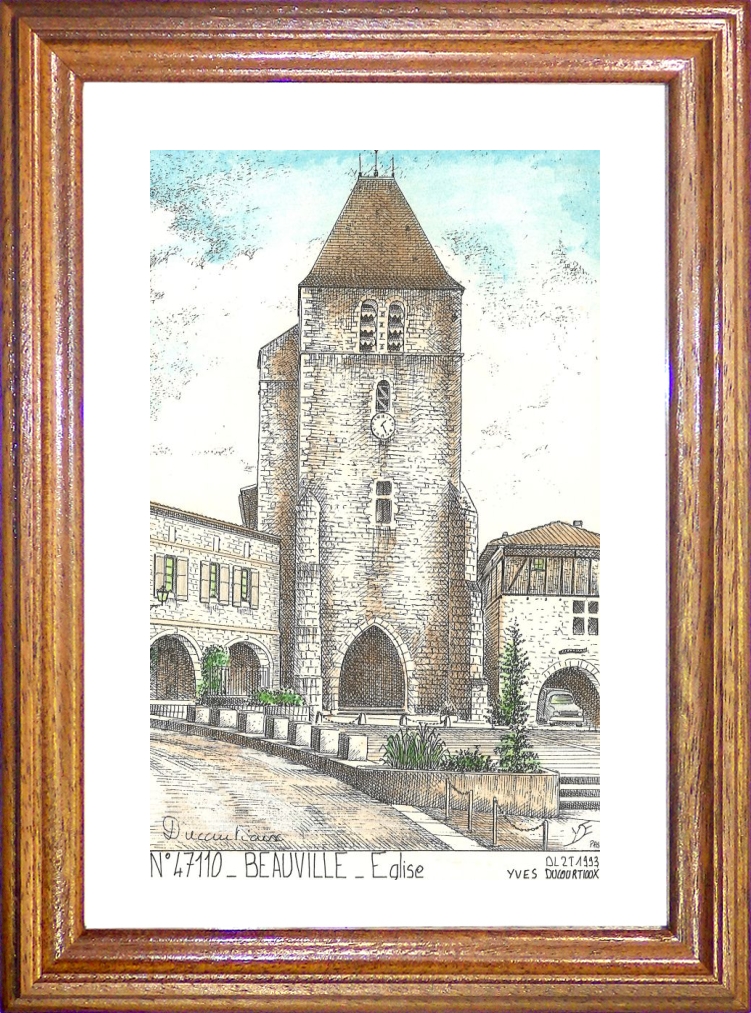 N 47110 - BEAUVILLE - glise