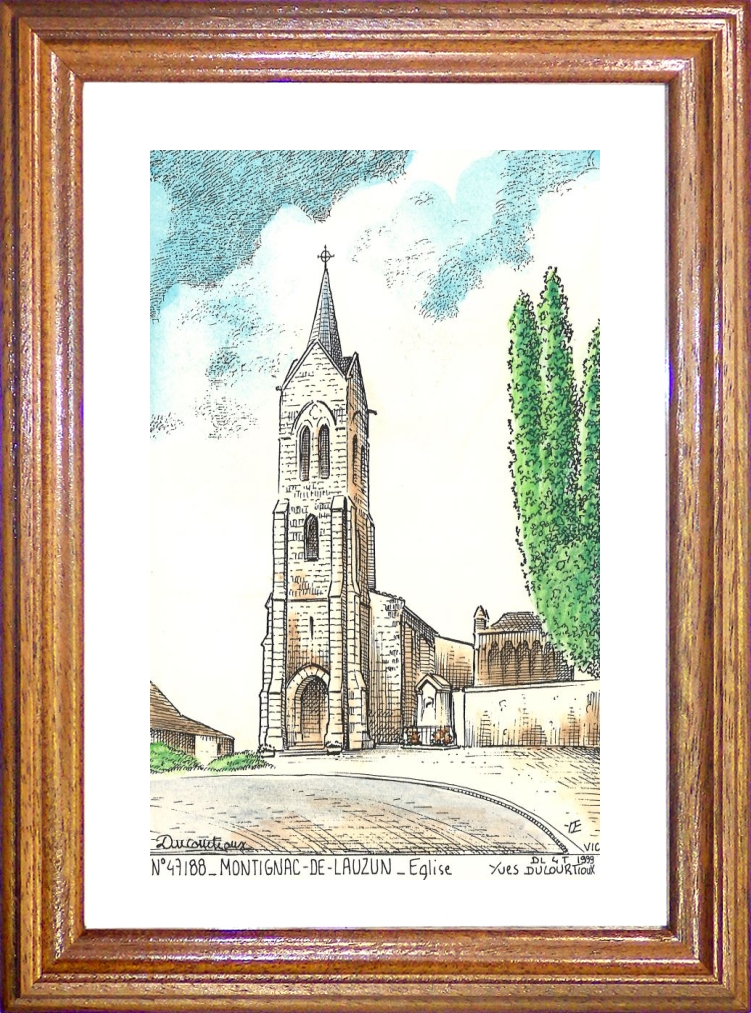 N 47188 - MONTIGNAC DE LAUZUN - église