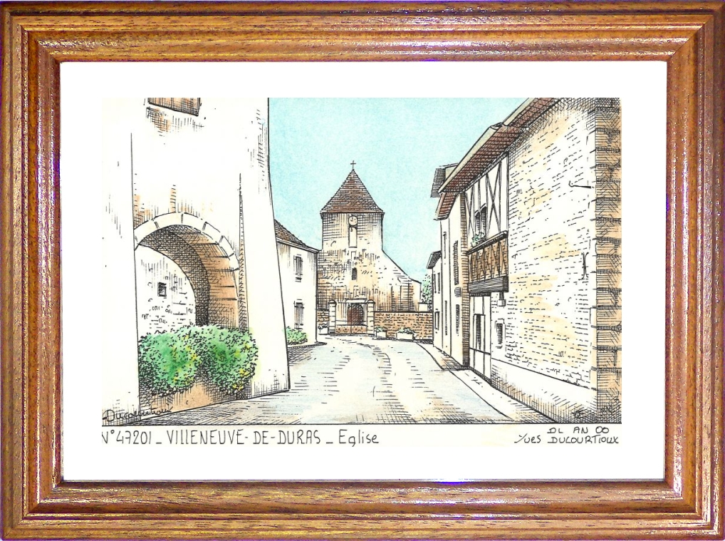 N 47201 - VILLENEUVE DE DURAS - glise