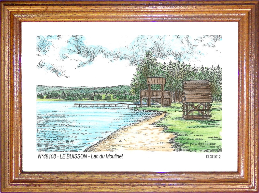 N 48108 - LE BUISSON - lac du moulinet