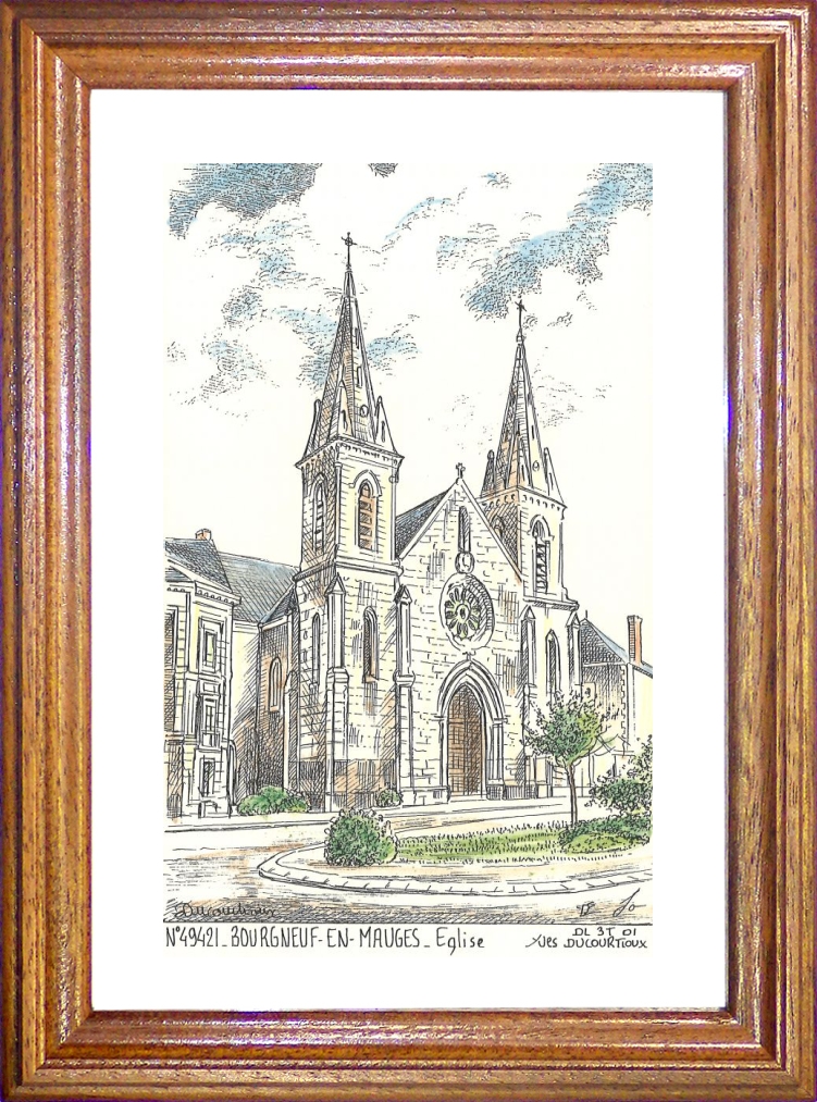 N 49421 - BOURGNEUF EN MAUGES - glise