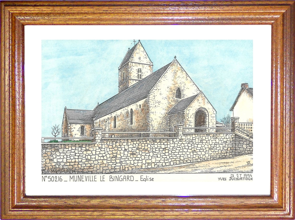 N 50216 - MUNEVILLE LE BINGARD - glise