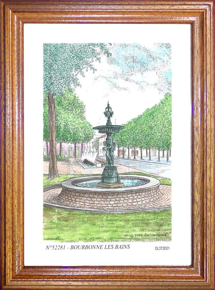 N 52281 - BOURBONNE LES BAINS - fontaine