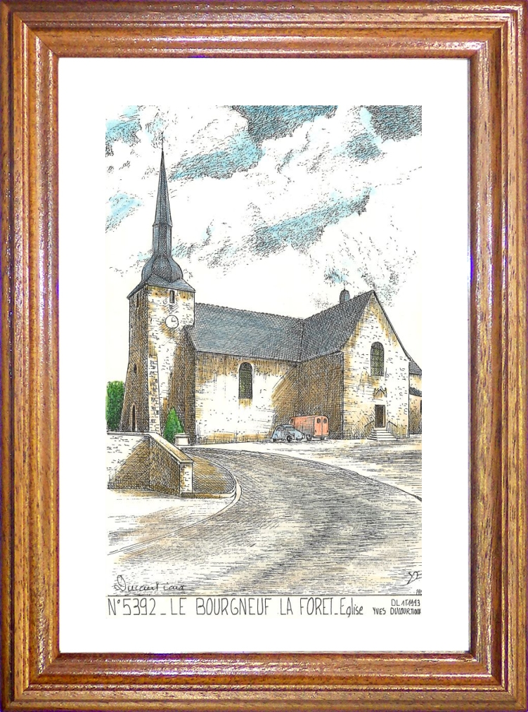 N 53092 - LE BOURGNEUF LA FORET - glise