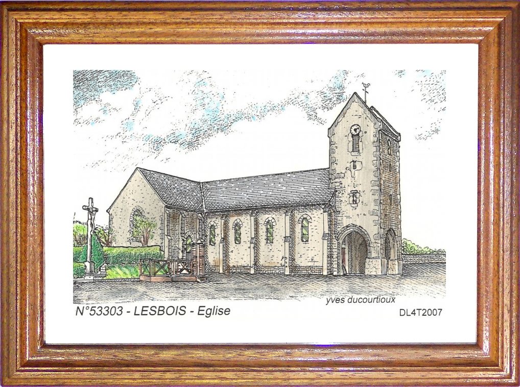 N 53303 - LESBOIS - église