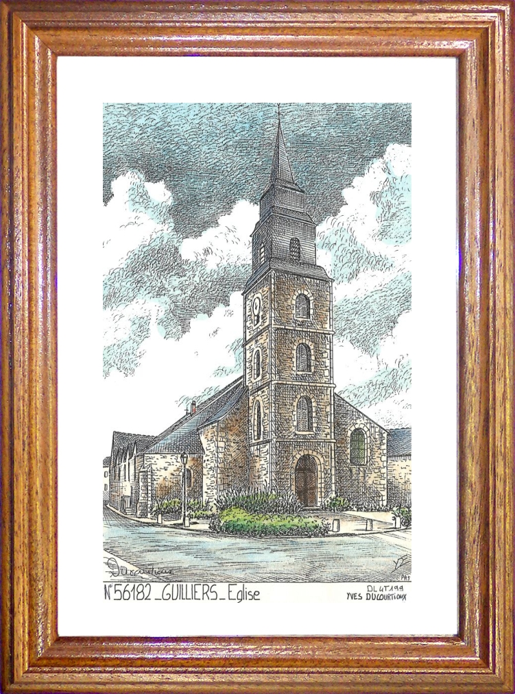 N 56182 - GUILLIERS - glise