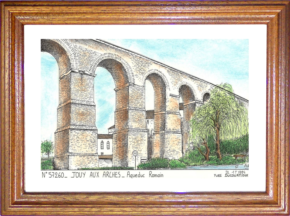 N 57260 - JOUY AUX ARCHES - aqueduc romain