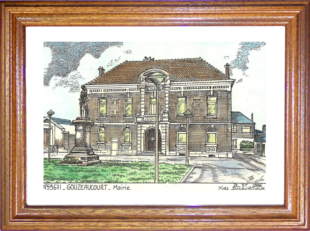 N 59671 - GOUZEAUCOURT - mairie