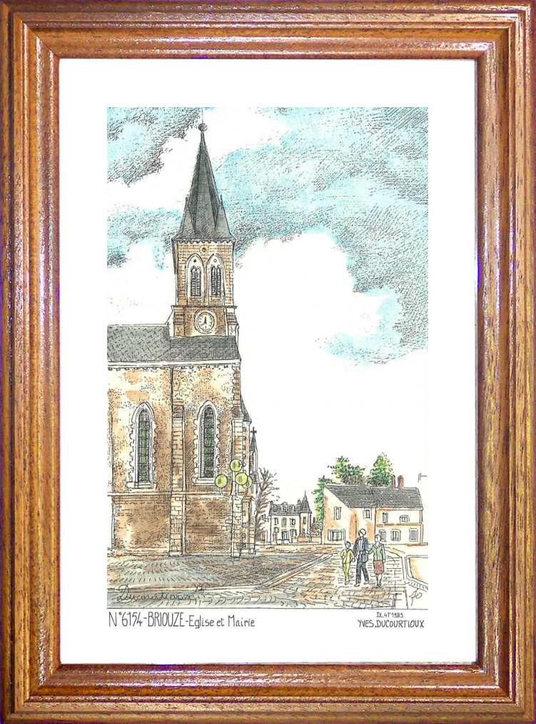 N 61054 - BRIOUZE - glise et mairie