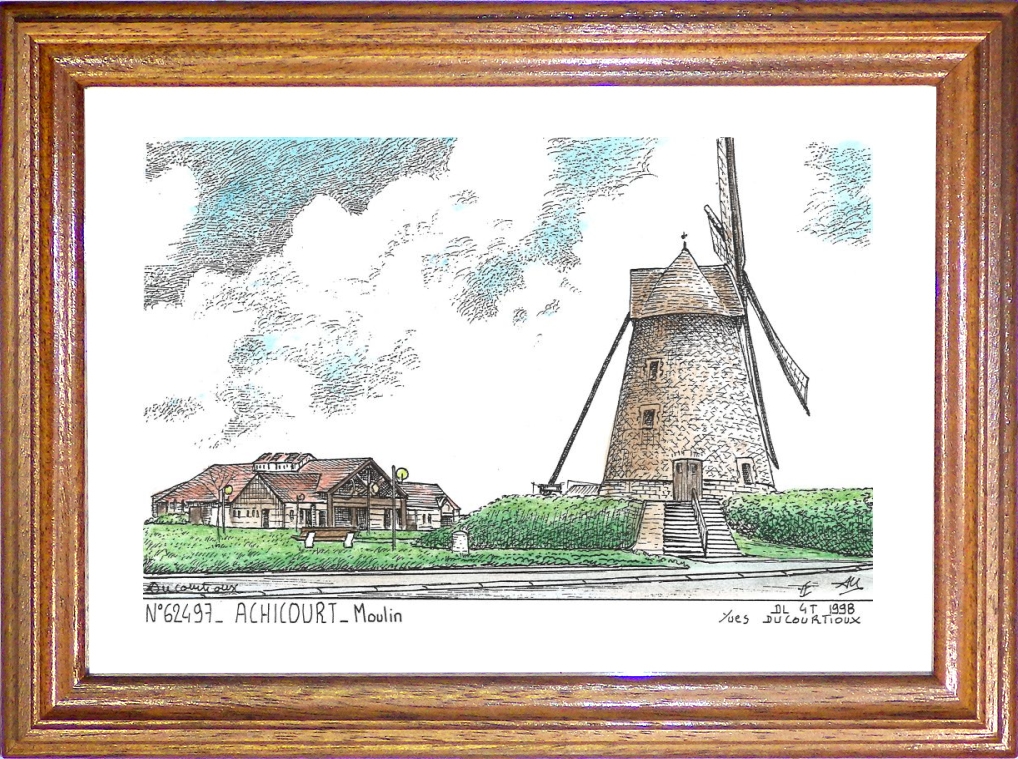 N 62497 - ACHICOURT - moulin