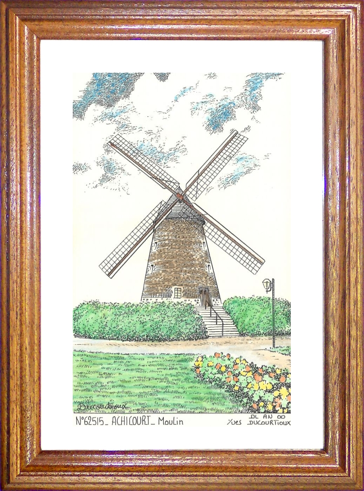 N 62515 - ACHICOURT - moulin